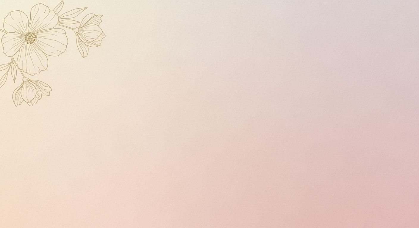 Drawing of a flower on a pink and white background Background Image