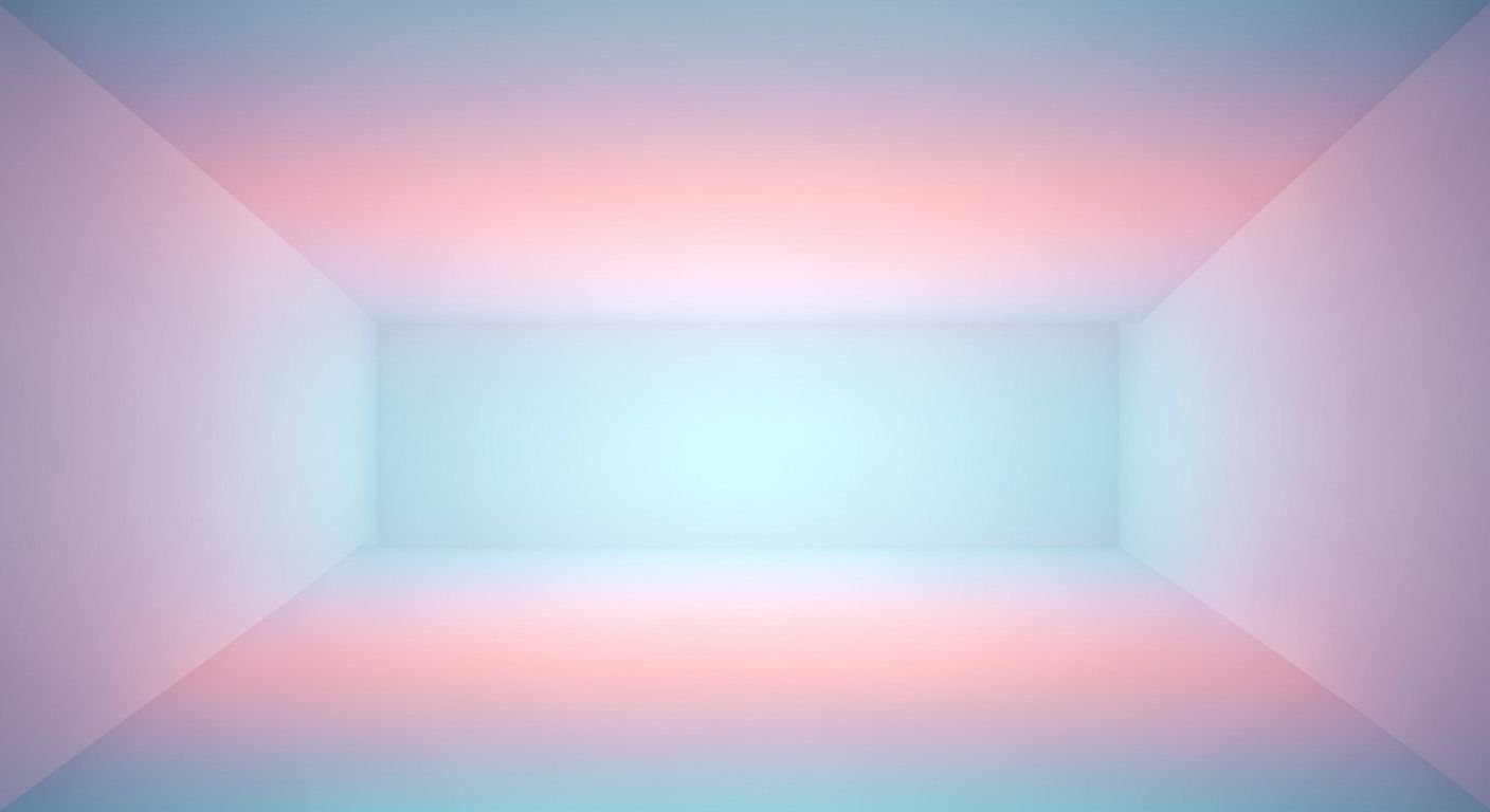 Empty room with a light at the end of it Background Image
