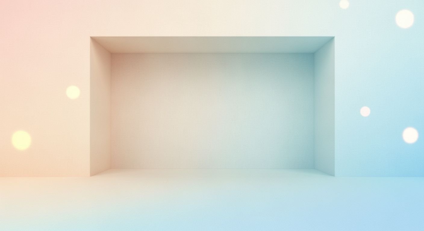 Empty room with a light blue and pink wall Background Image
