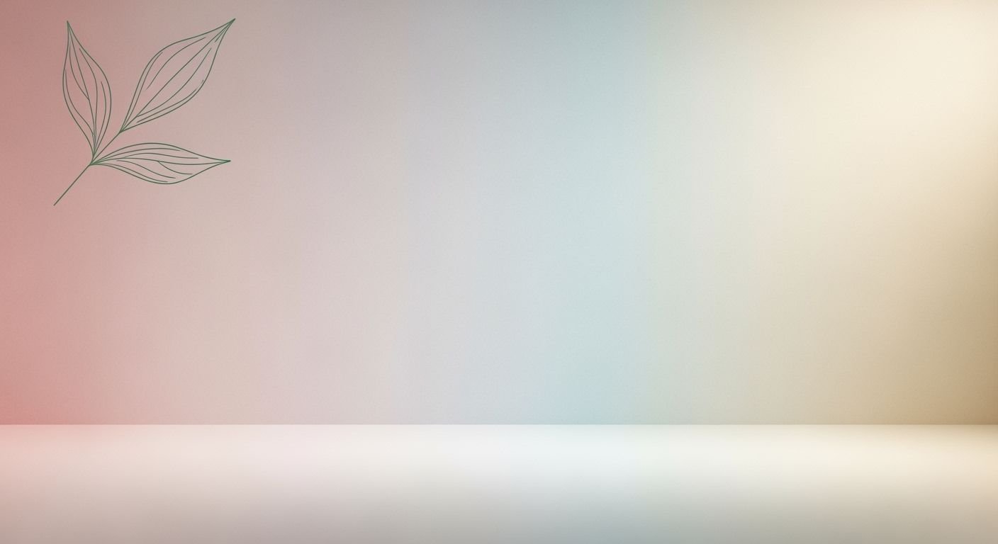 Empty room with a plant on the wall Background Image