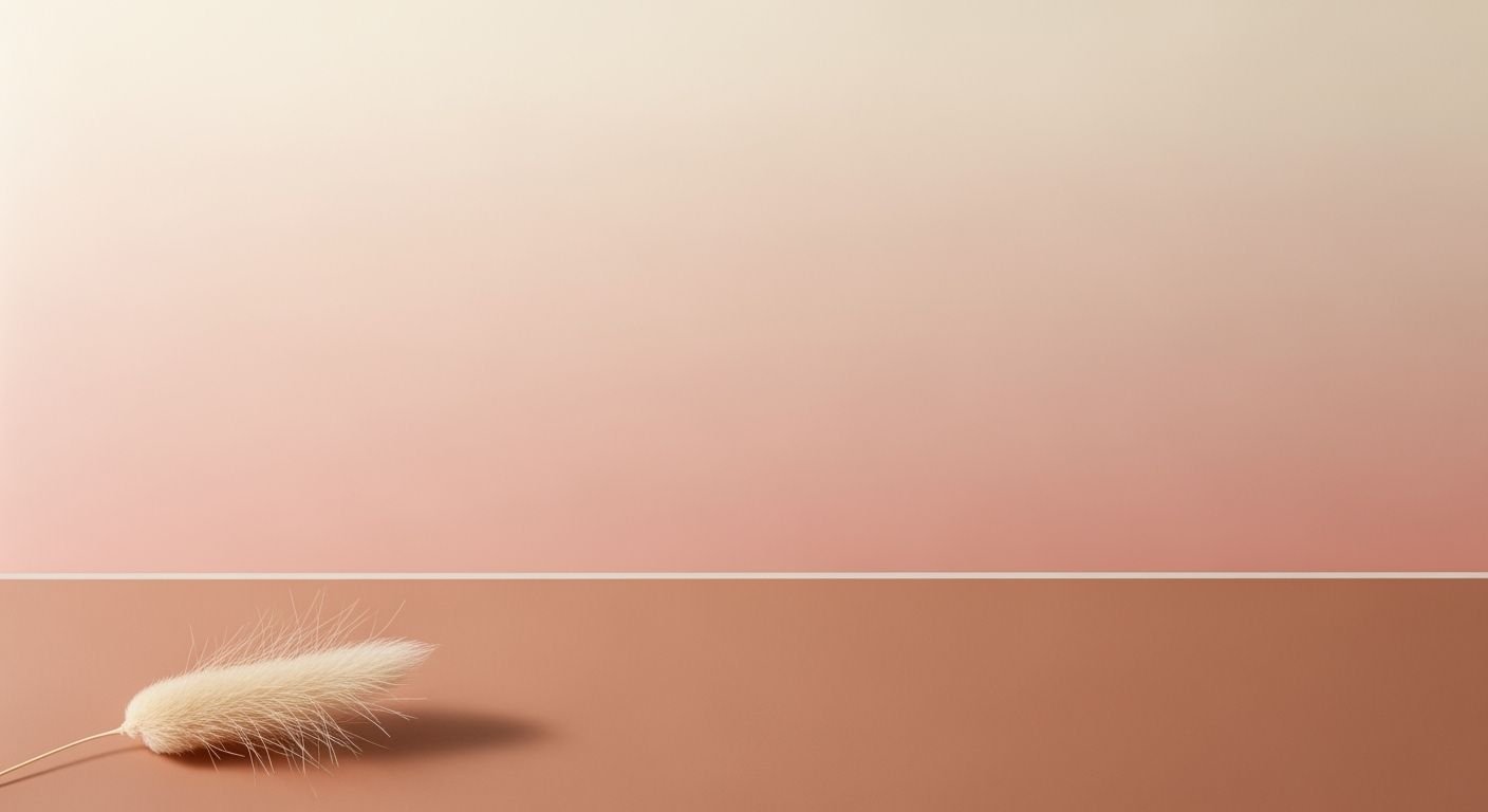 Feather on a pink and beige background Background Image