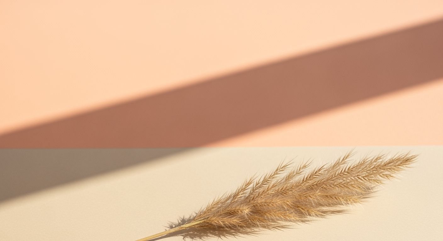 Feather on a pink and brown background Background Image