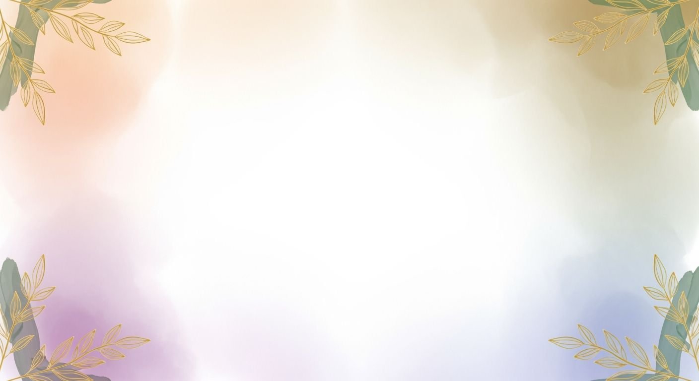 Floral background with gold leaves and a white background Background Image