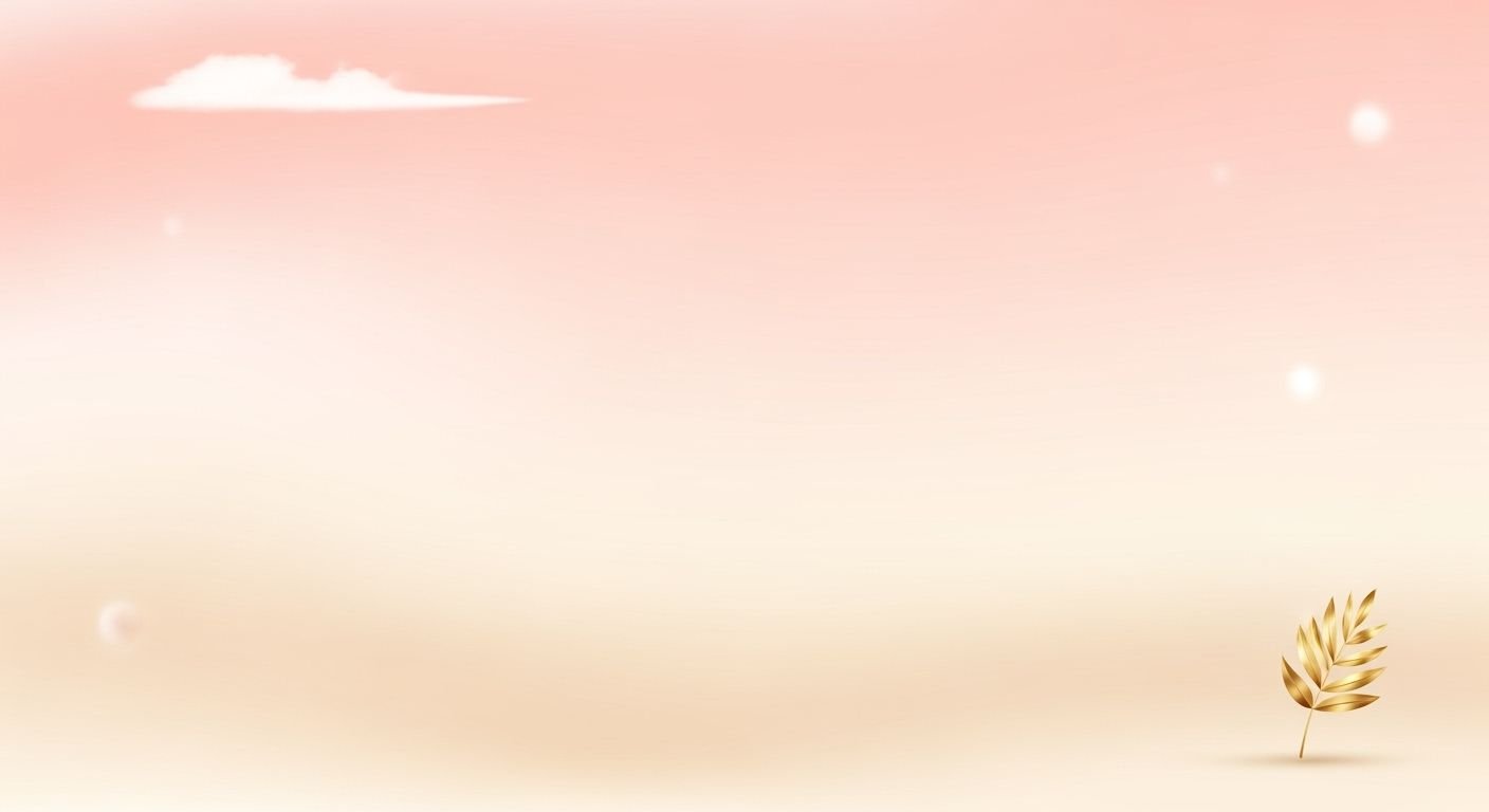Gold leaf on a pink and yellow background Background Image