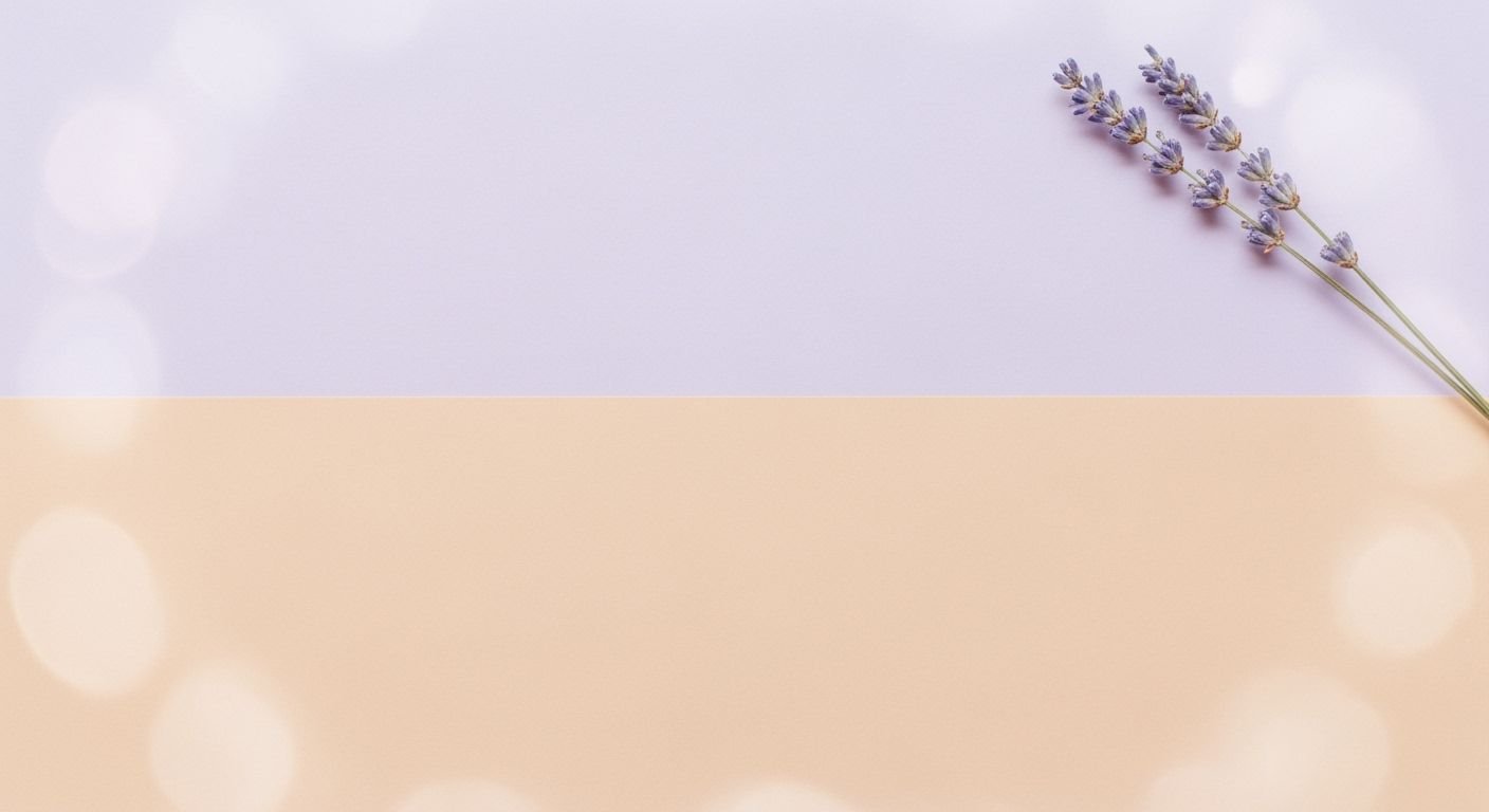 Lavender flower on a beige and purple background Background Image