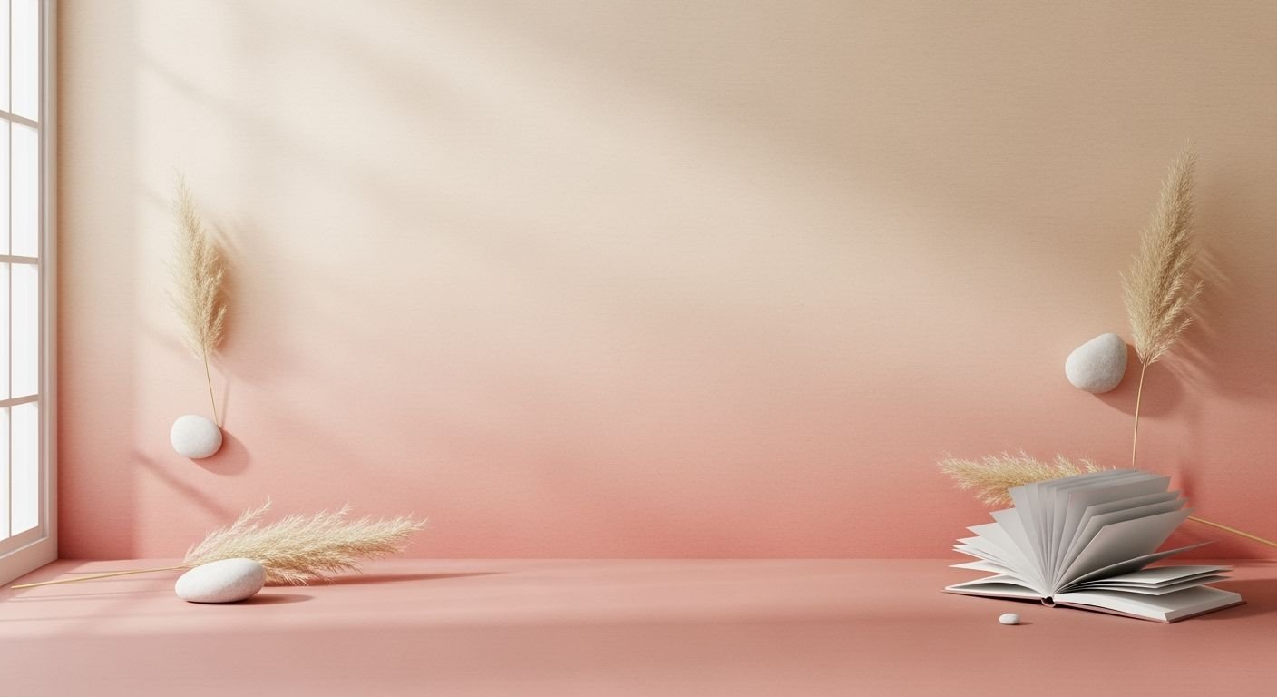 Open book sitting on top of a pink table next to a window Background Image