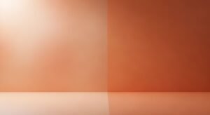 Orange and white wall with a light shining through it Background Image