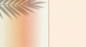 Palm leaf on a pink and white background Background Image