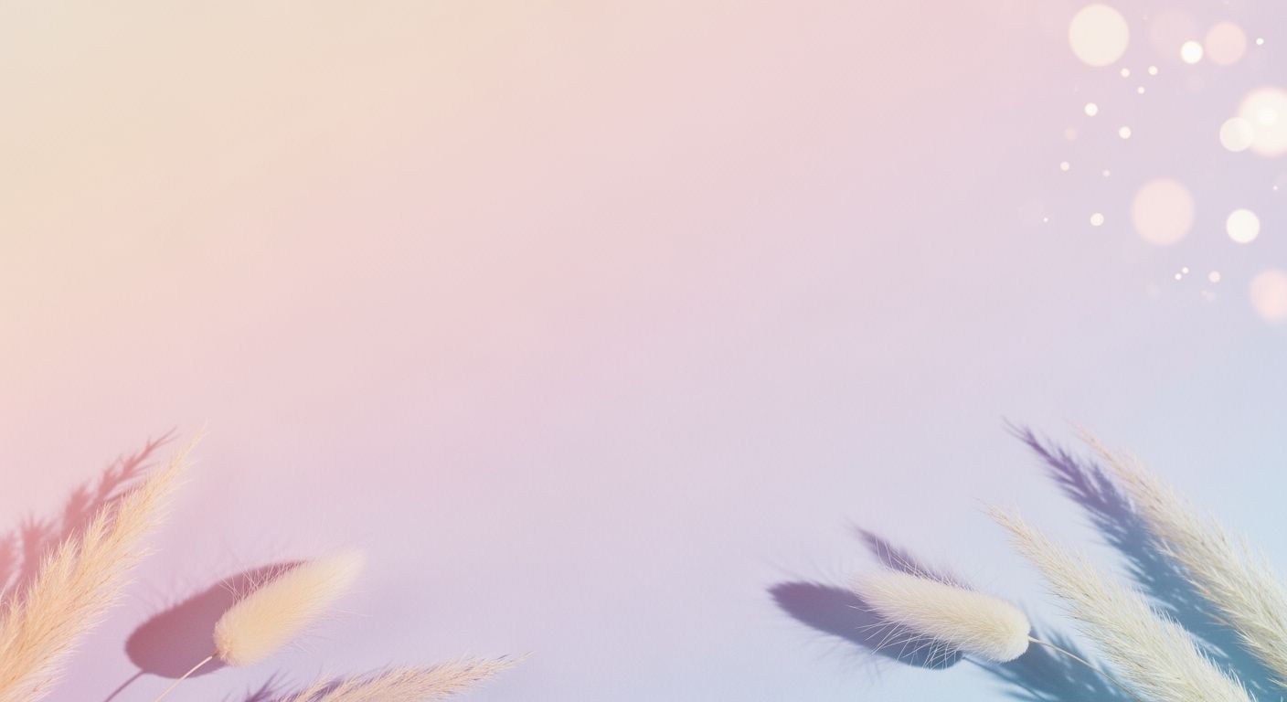Pampas grass on a pink and blue background Background Image