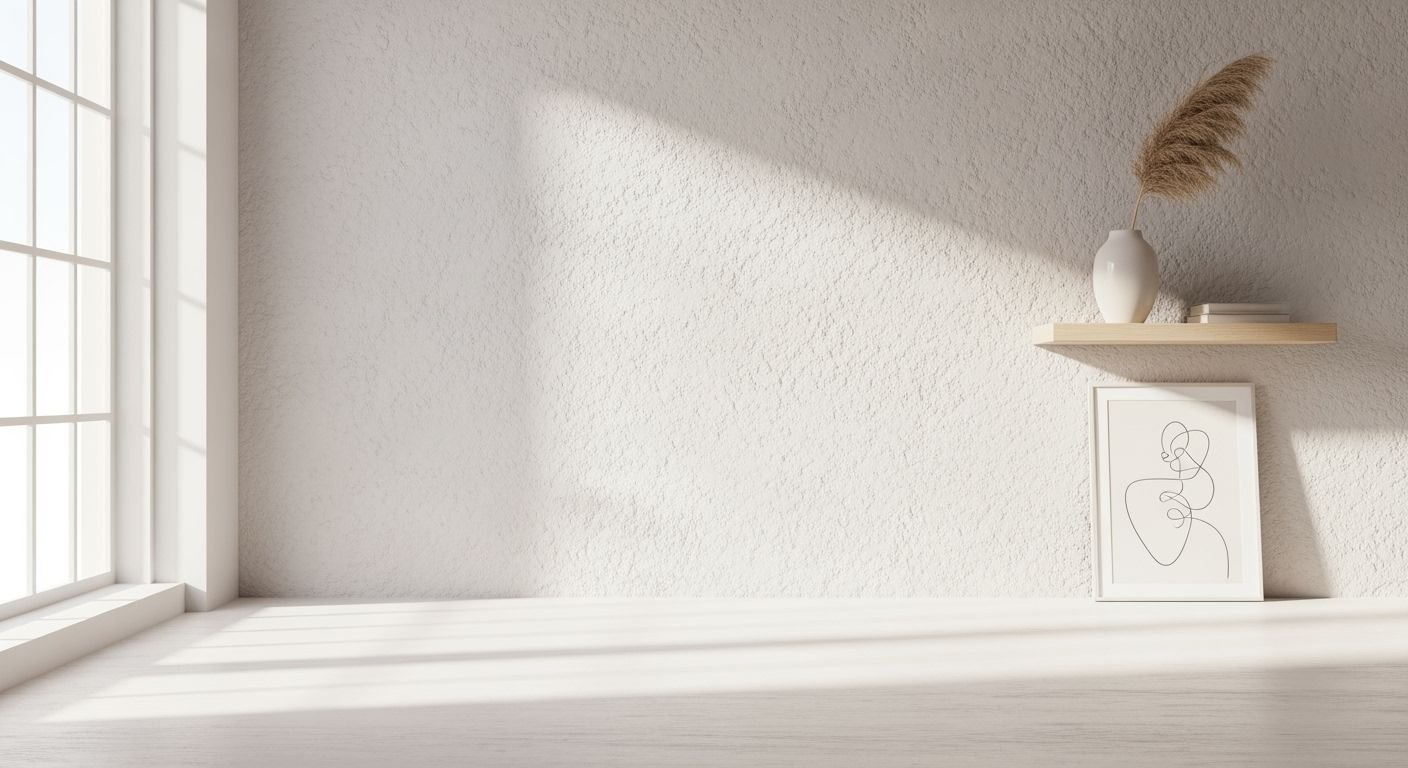 Picture frame sitting on a shelf next to a window Background Image