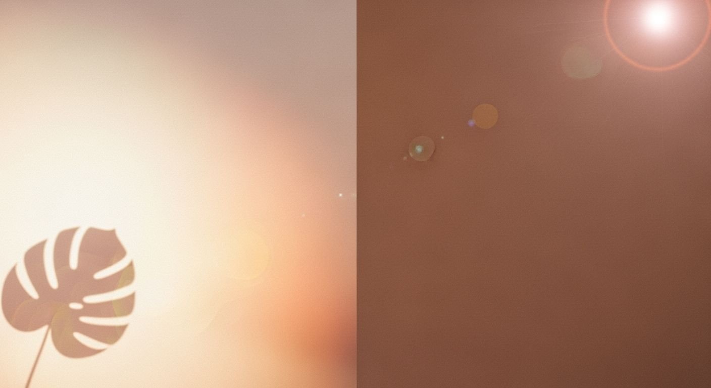 Picture of a plant with a sun in the background Background Image