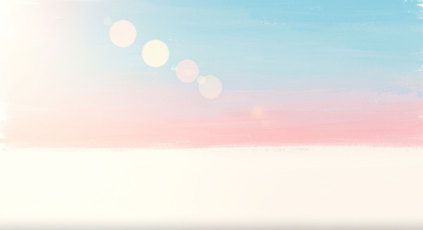 Pink and blue abstract painting on a white background Background Image
