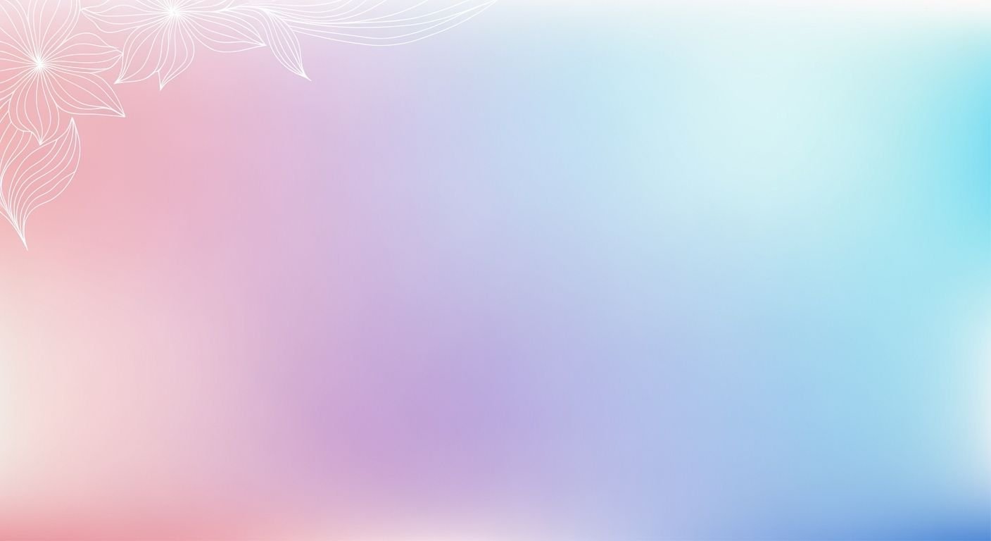 Pink and blue background with a flower on it Background Image