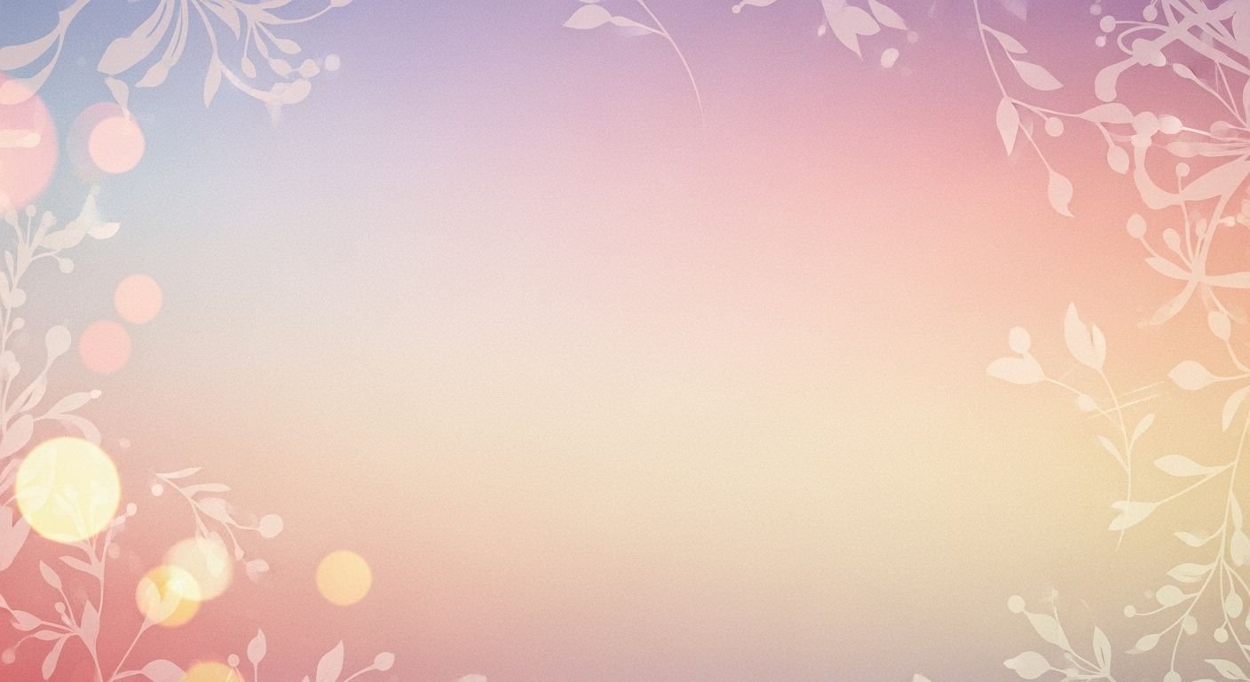 Pink and blue background with flowers and leaves Background Image
