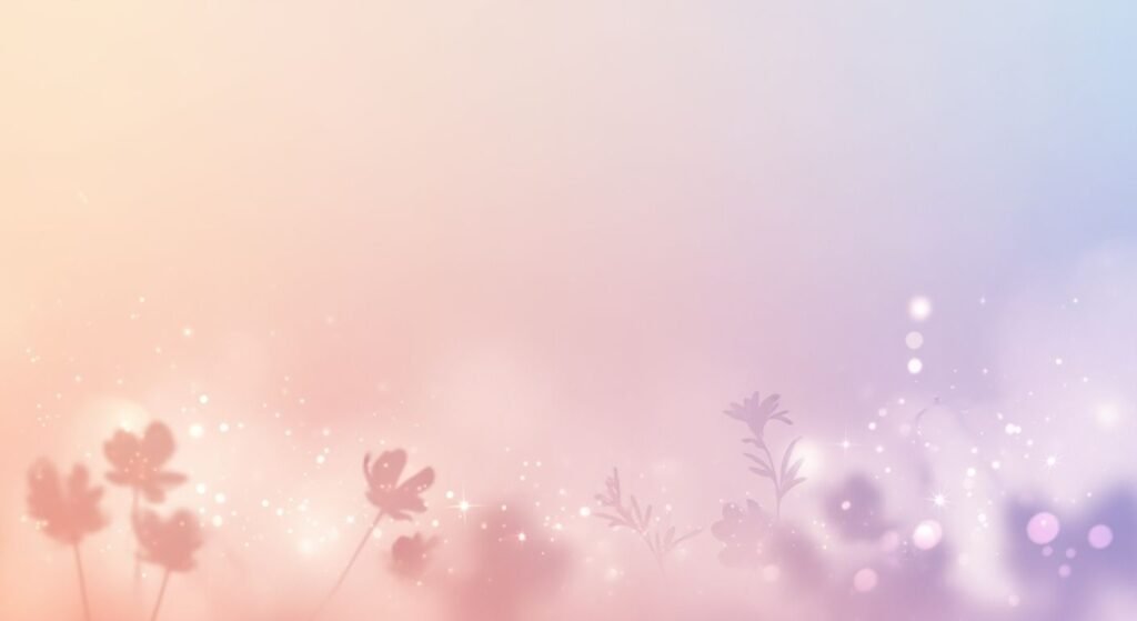 Pink and blue background with flowers and stars Background Image