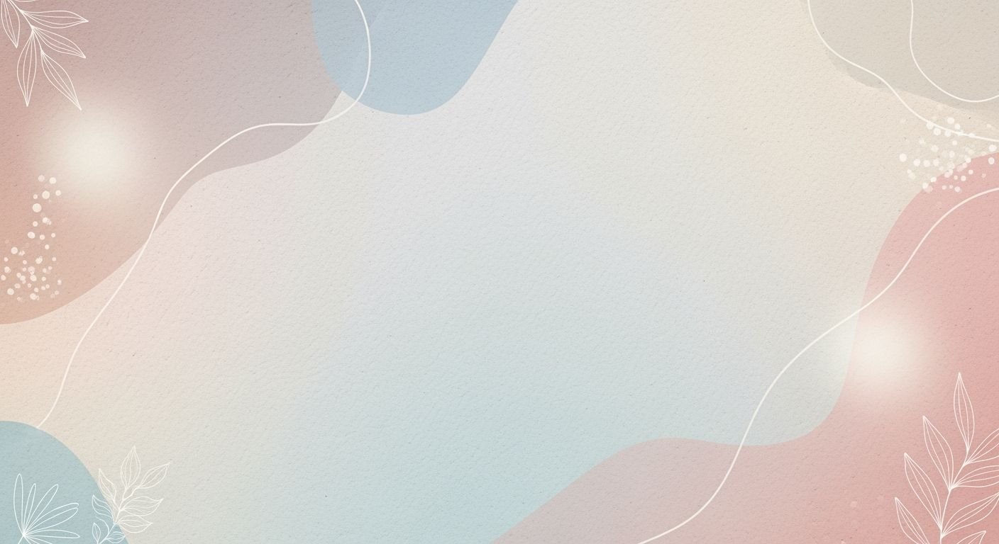 Pink and blue background with leaves and flowers Background Image