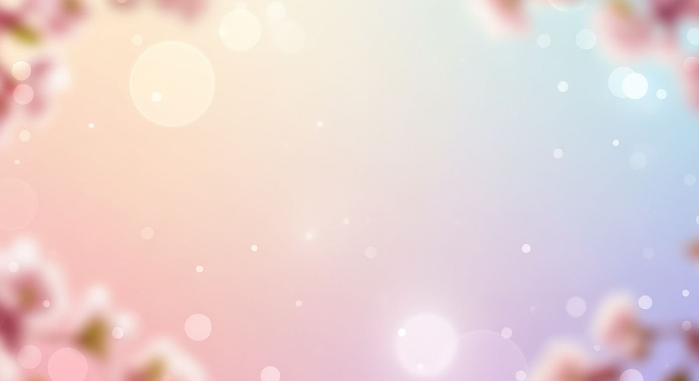Pink and blue background with lots of flowers Background Image