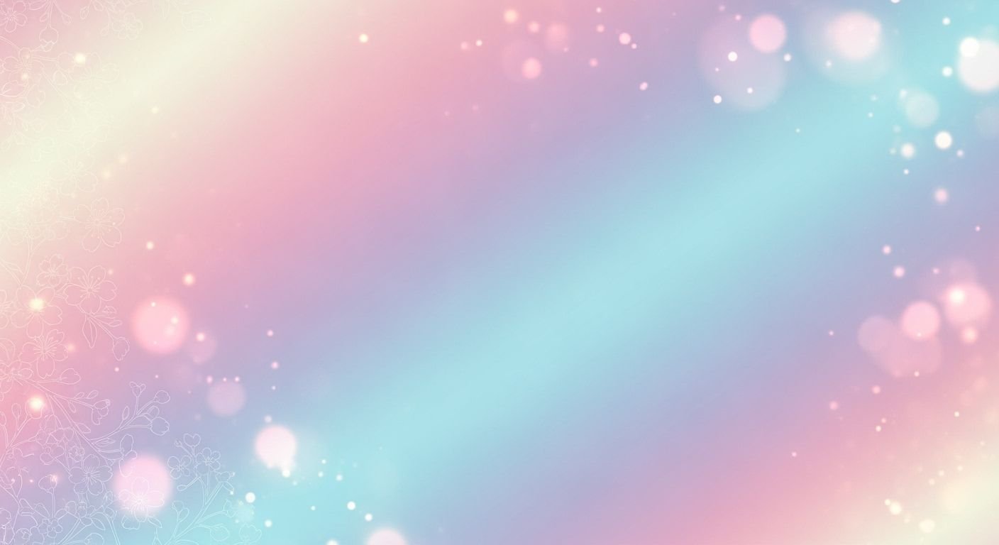 Pink and blue background with snowflakes and stars Background Image