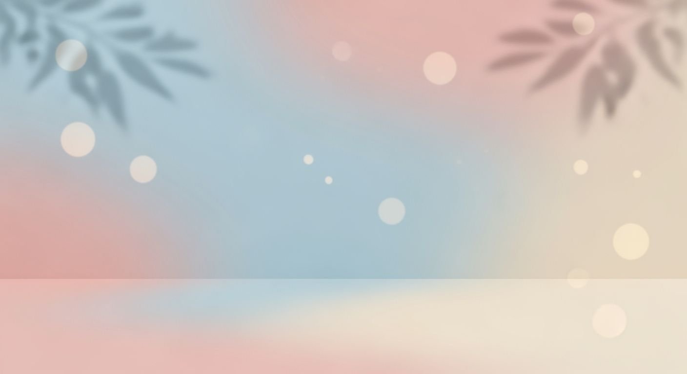 Pink and blue background with snowflakes on it Background Image