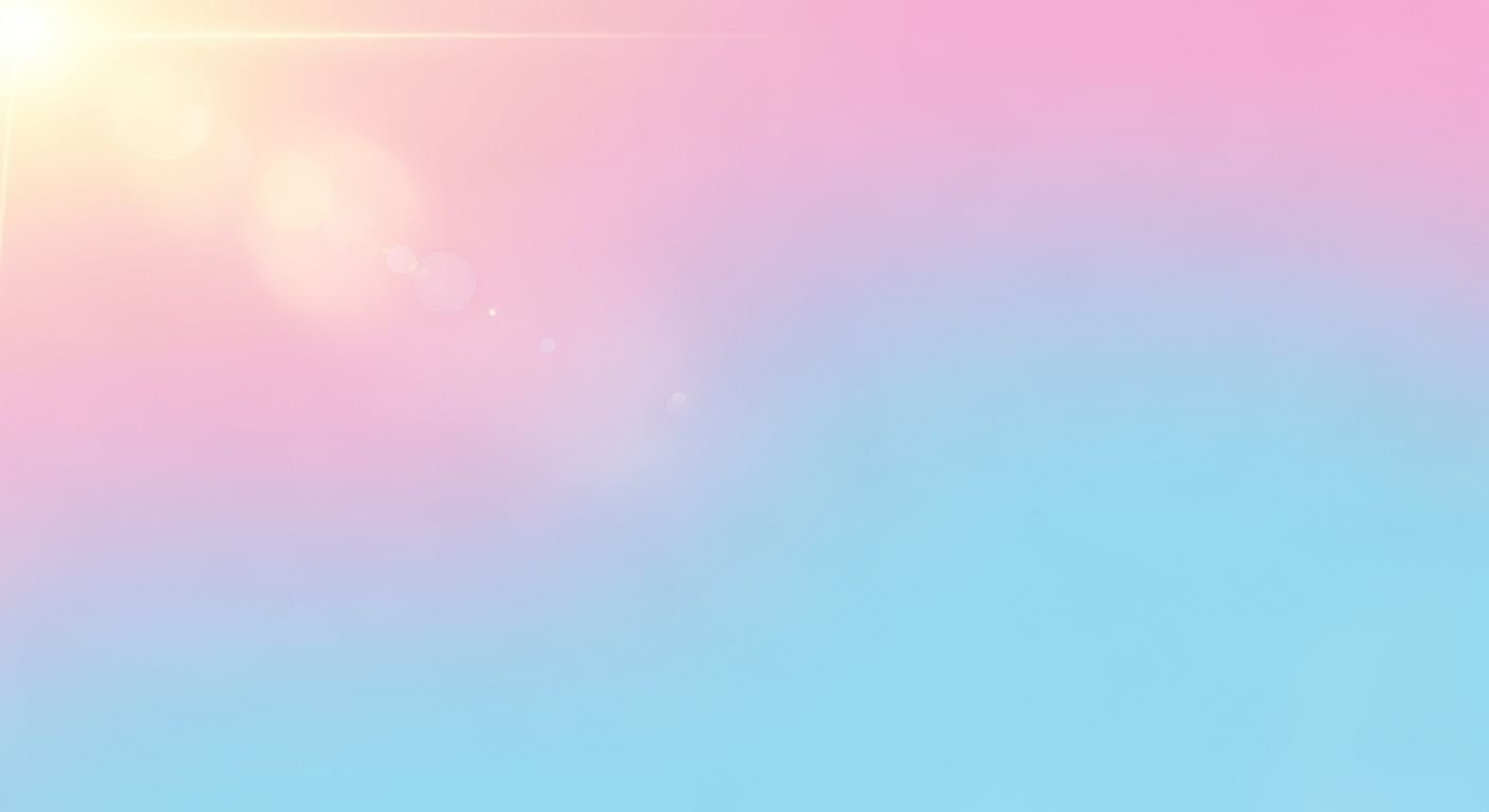 Pink and blue background with the sun shining through it Background Image
