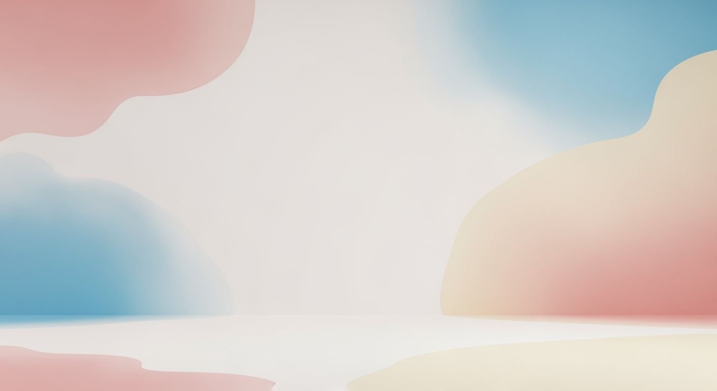 Pink and blue landscape with clouds in the sky Background Image