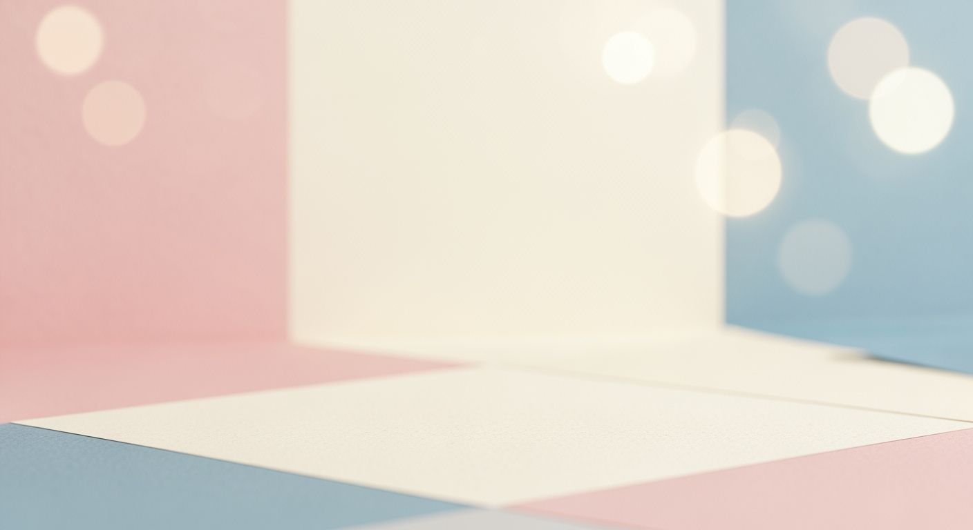 Pink and blue room with a white wall and a blue floor Background Image