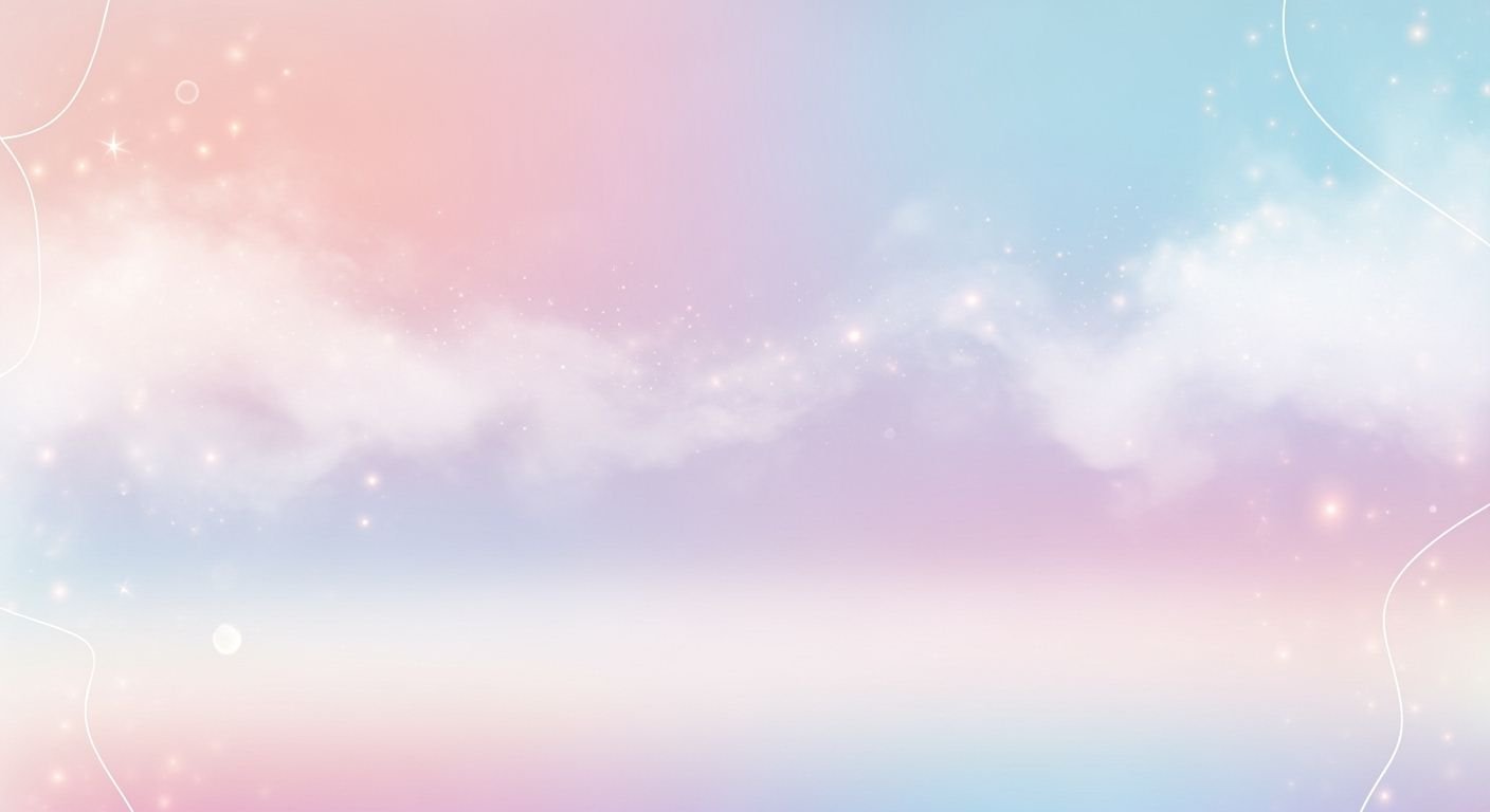 Pink and blue sky with clouds and stars Background Image