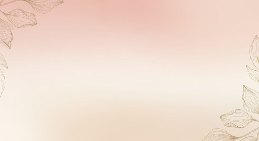 Pink and gold background with leaves Background Image