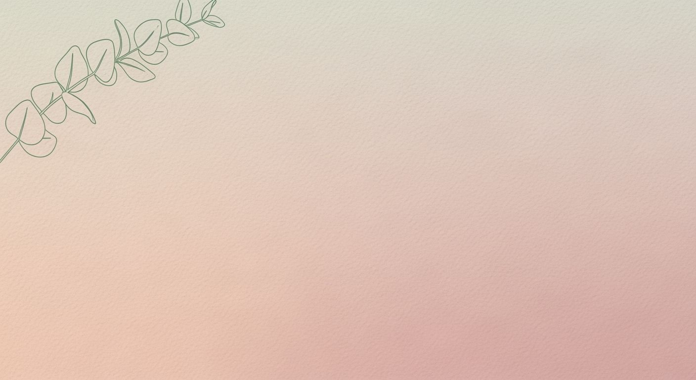 Pink and green background with a plant on it Background Image