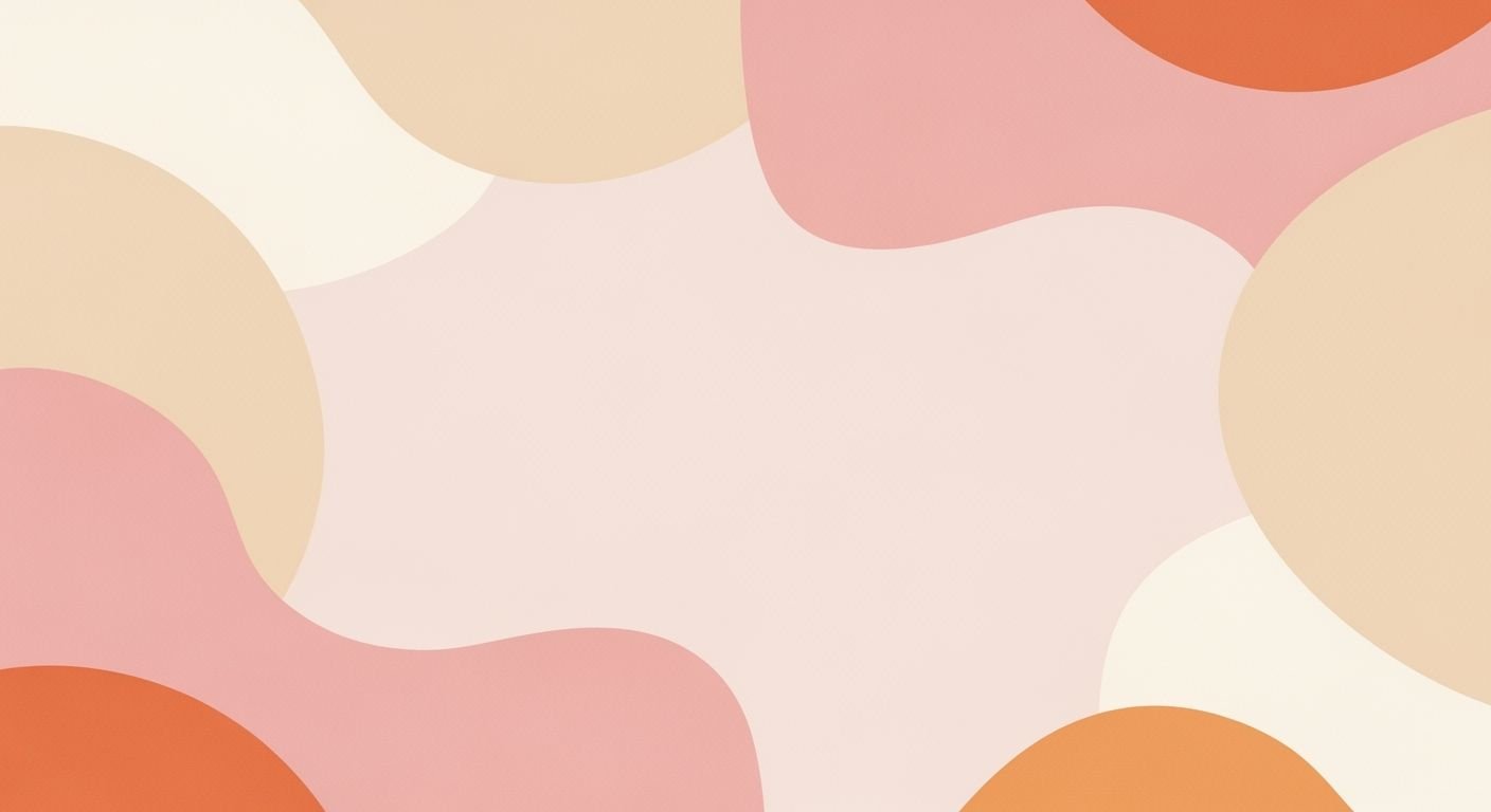 Pink and orange background with wavy shapes Background Image
