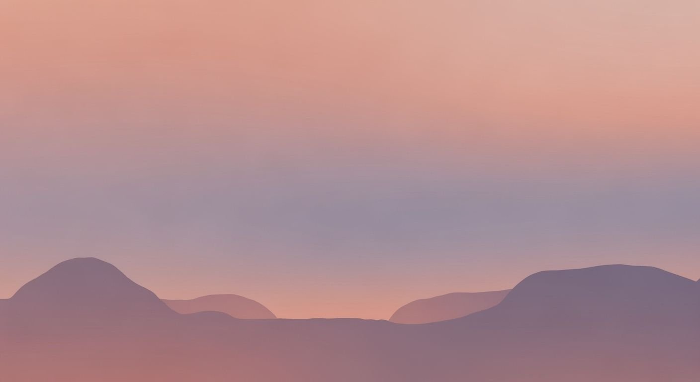 Pink and purple sky with mountains in the background Background Image