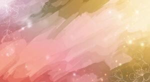 Pink and yellow background with flowers on it Background Image
