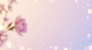 Pink flower on a purple background with bokeh Background Image