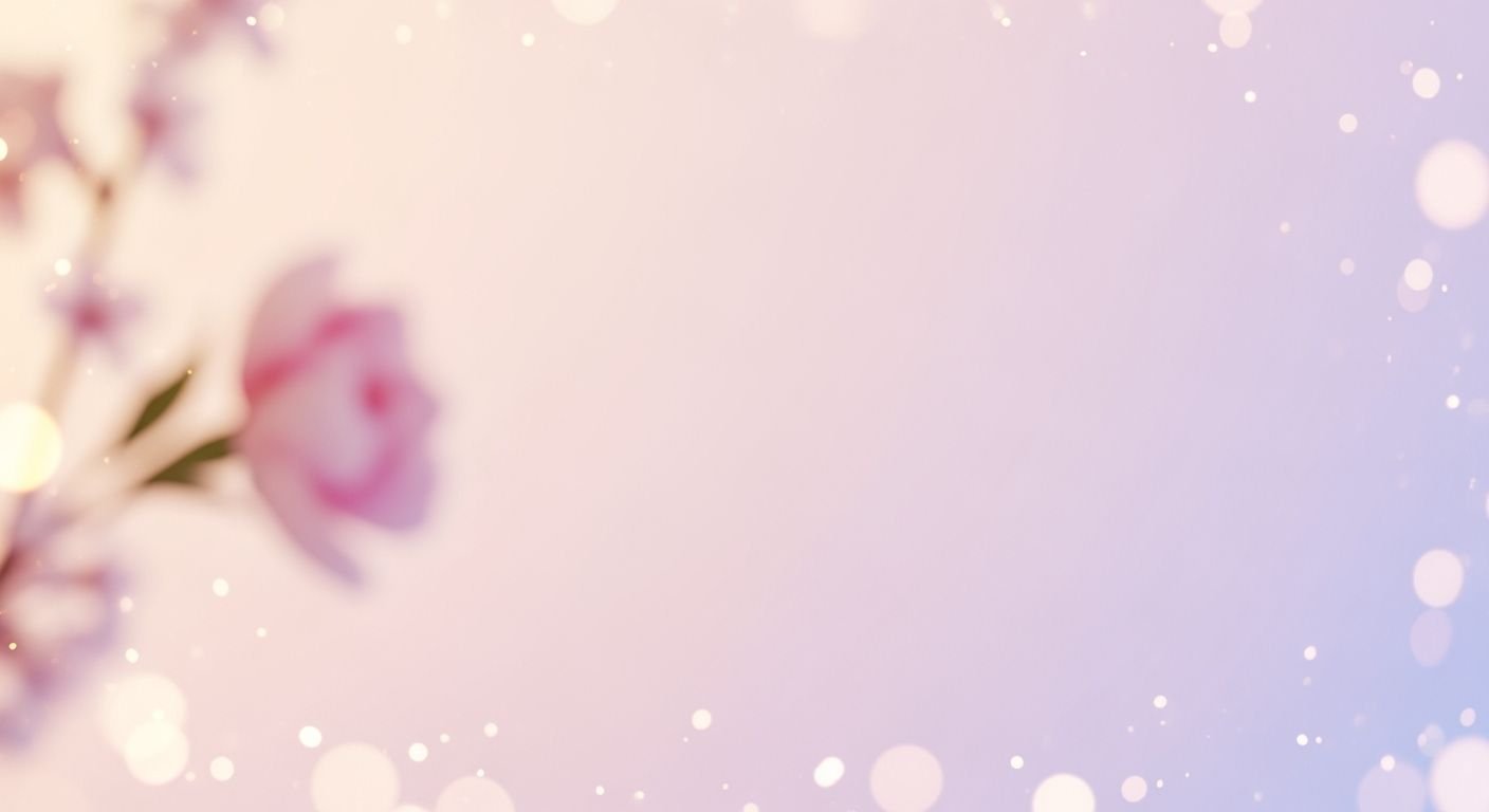 Pink flower on a purple background with bokeh Background Image