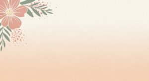 Pink flower with green leaves on a beige background Background Image