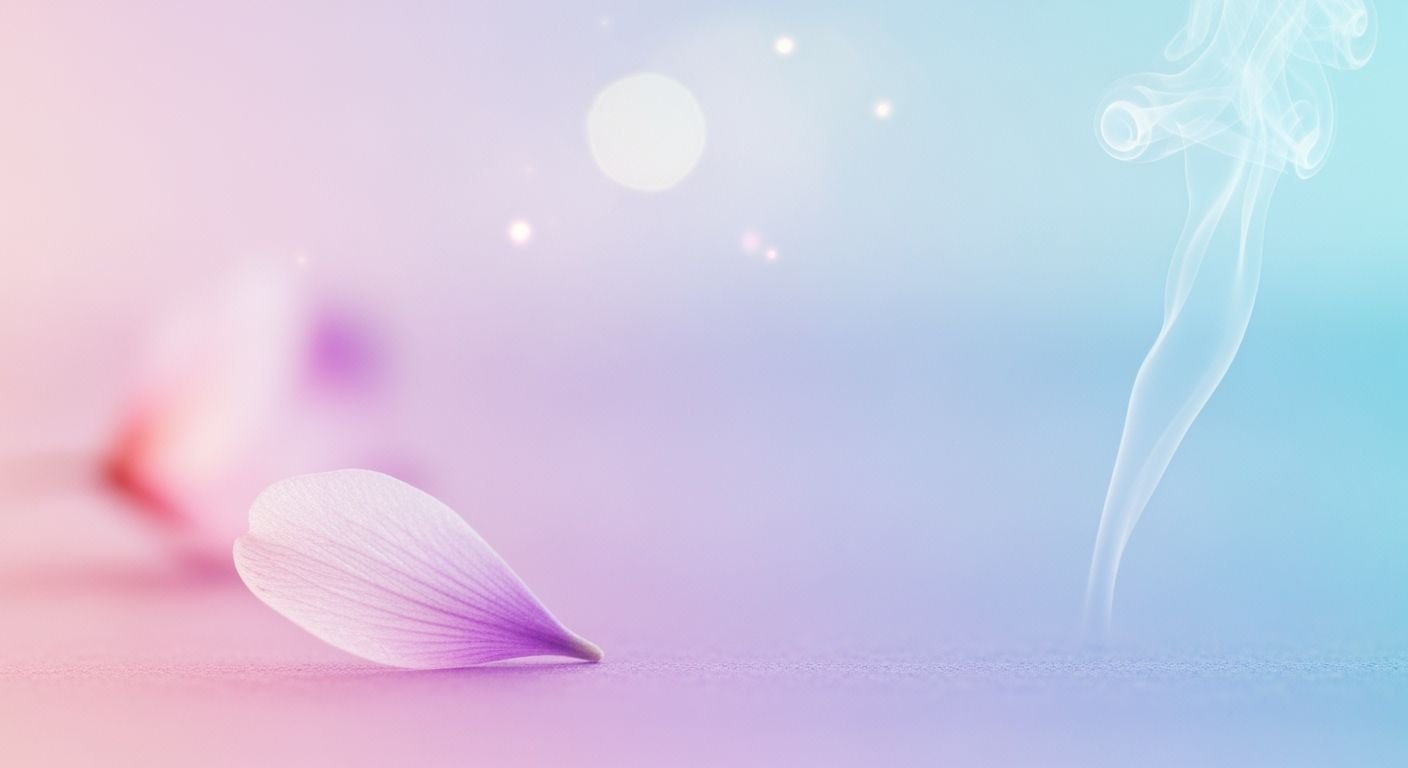 Pink flower with smoke coming out of it Background Image