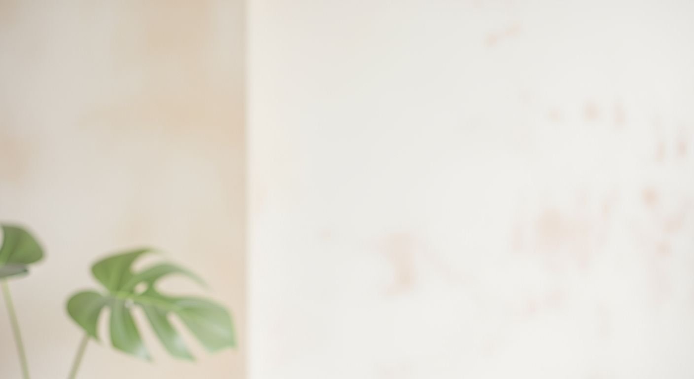 Plant sitting on top of a table next to a wall Background Image