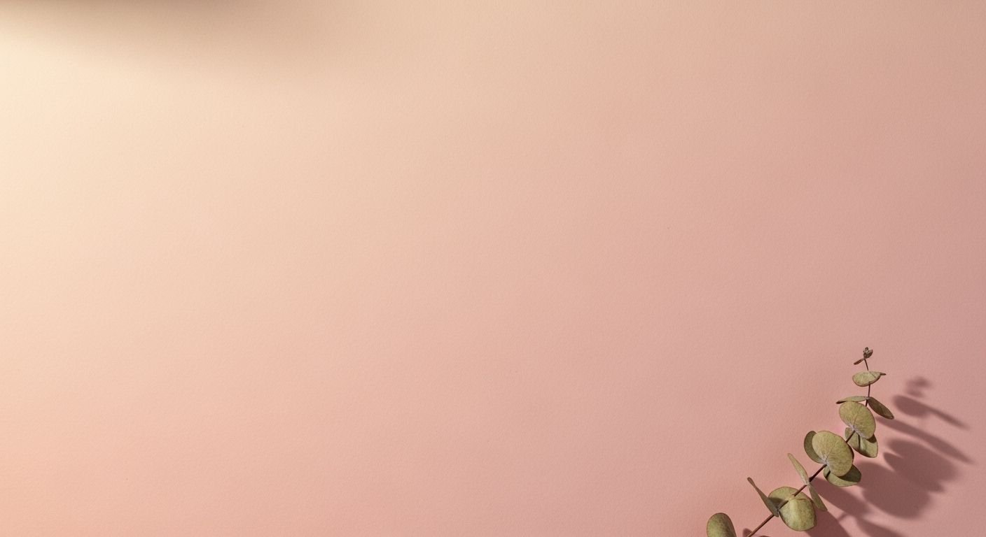 Plant with green leaves on a pink background Background Image
