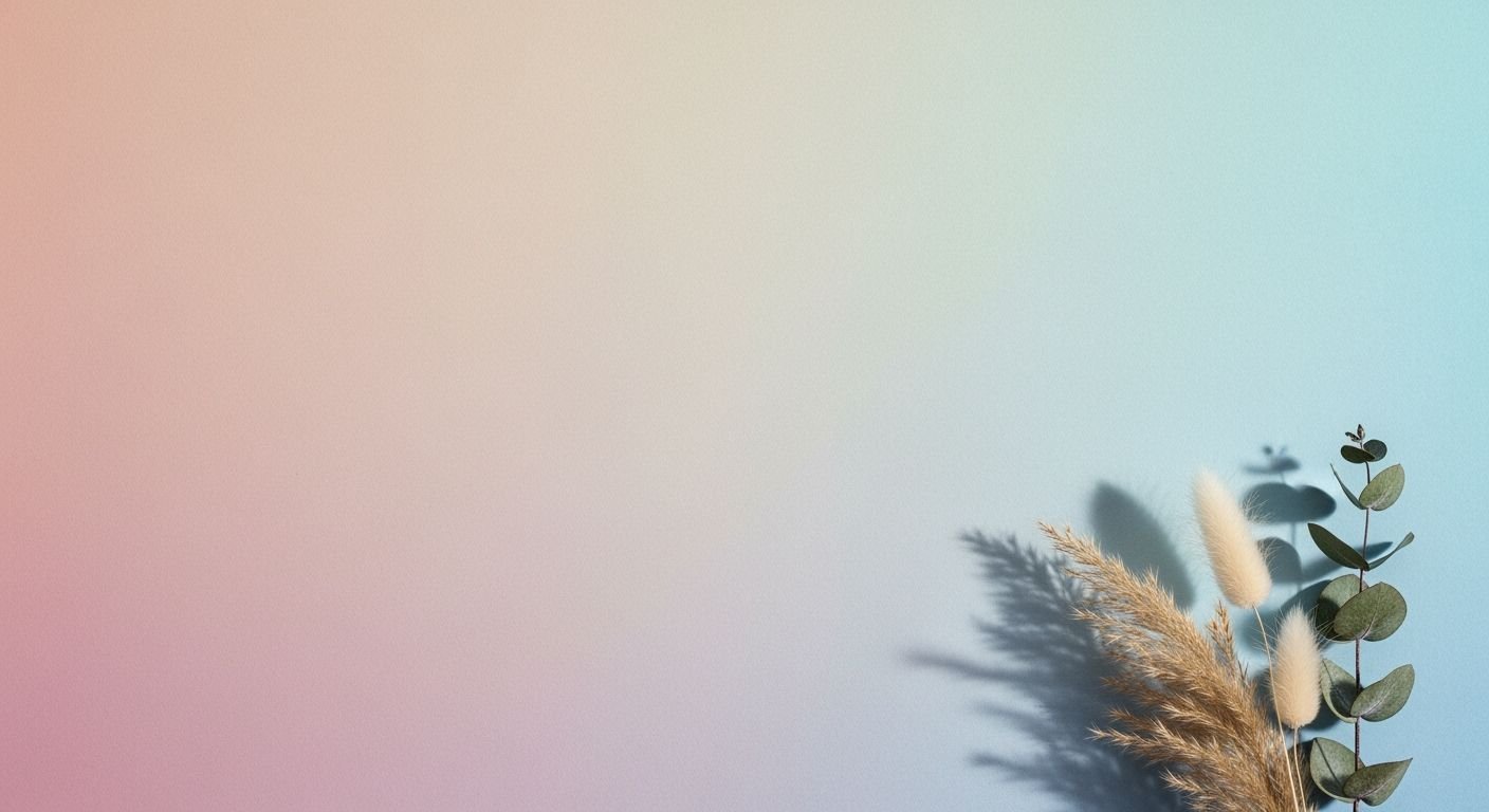 Plant with leaves on a blue and pink background Background Image