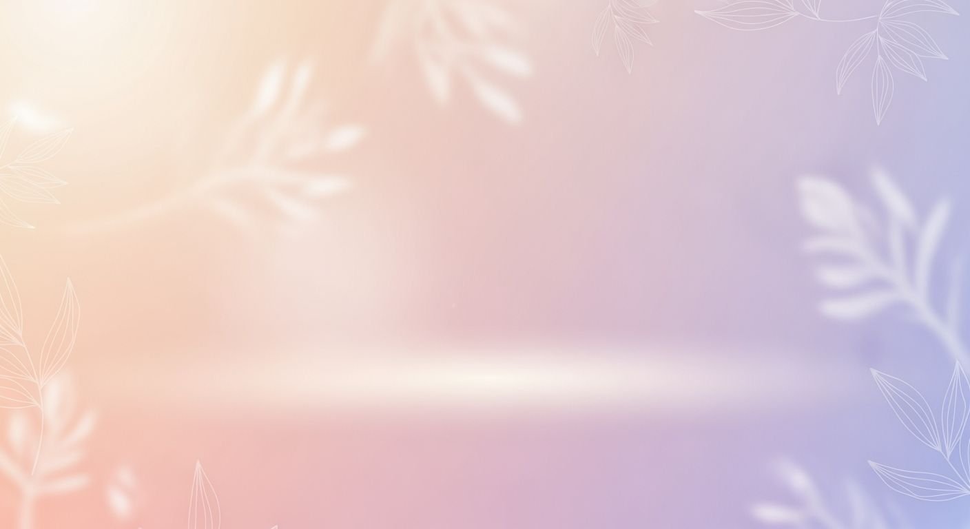 Purple and blue background with leaves on it Background Image
