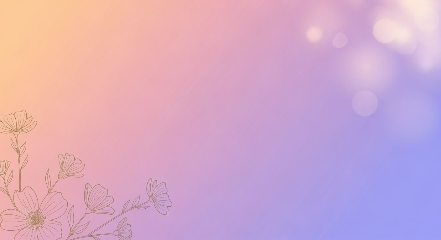 Purple and pink background with flowers on it Background Image