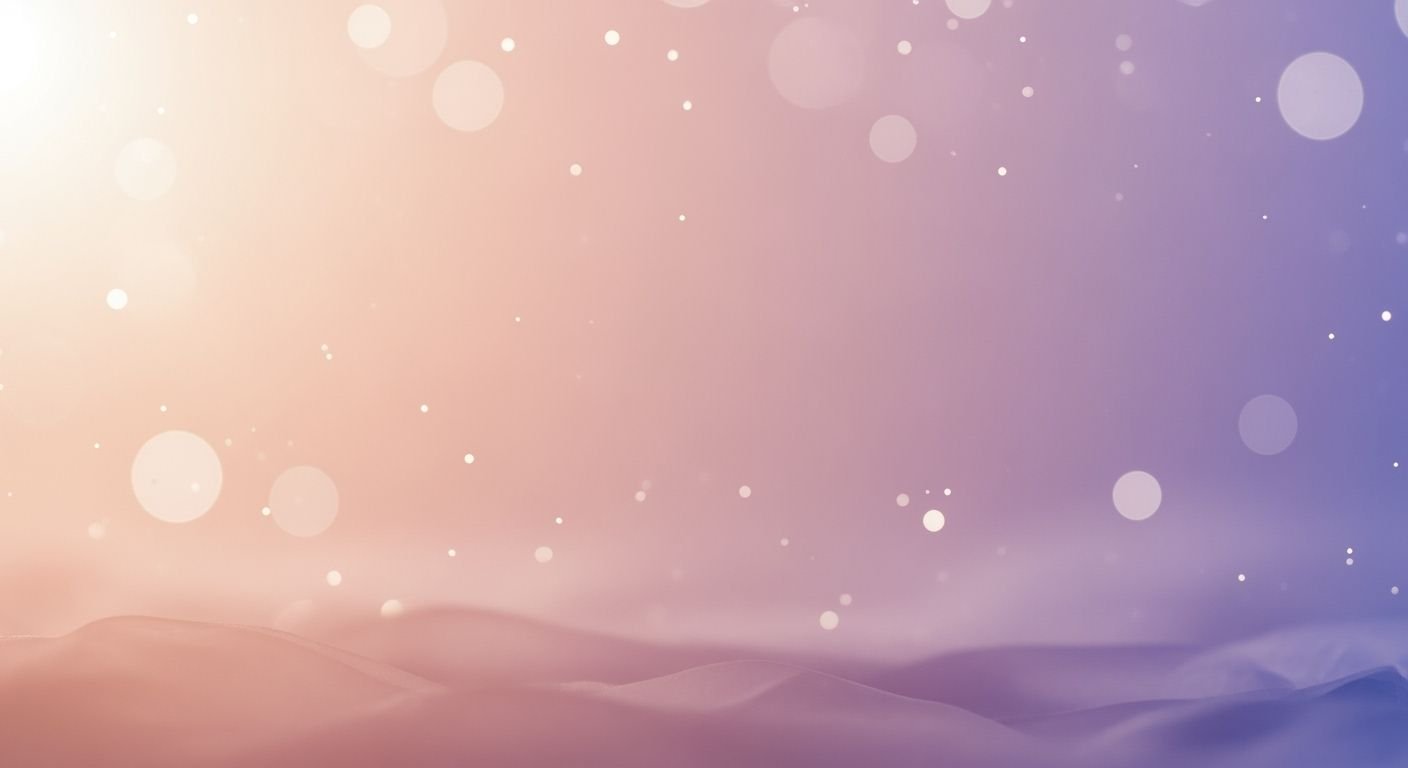 Purple and pink background with snowflakes in the sky Background Image