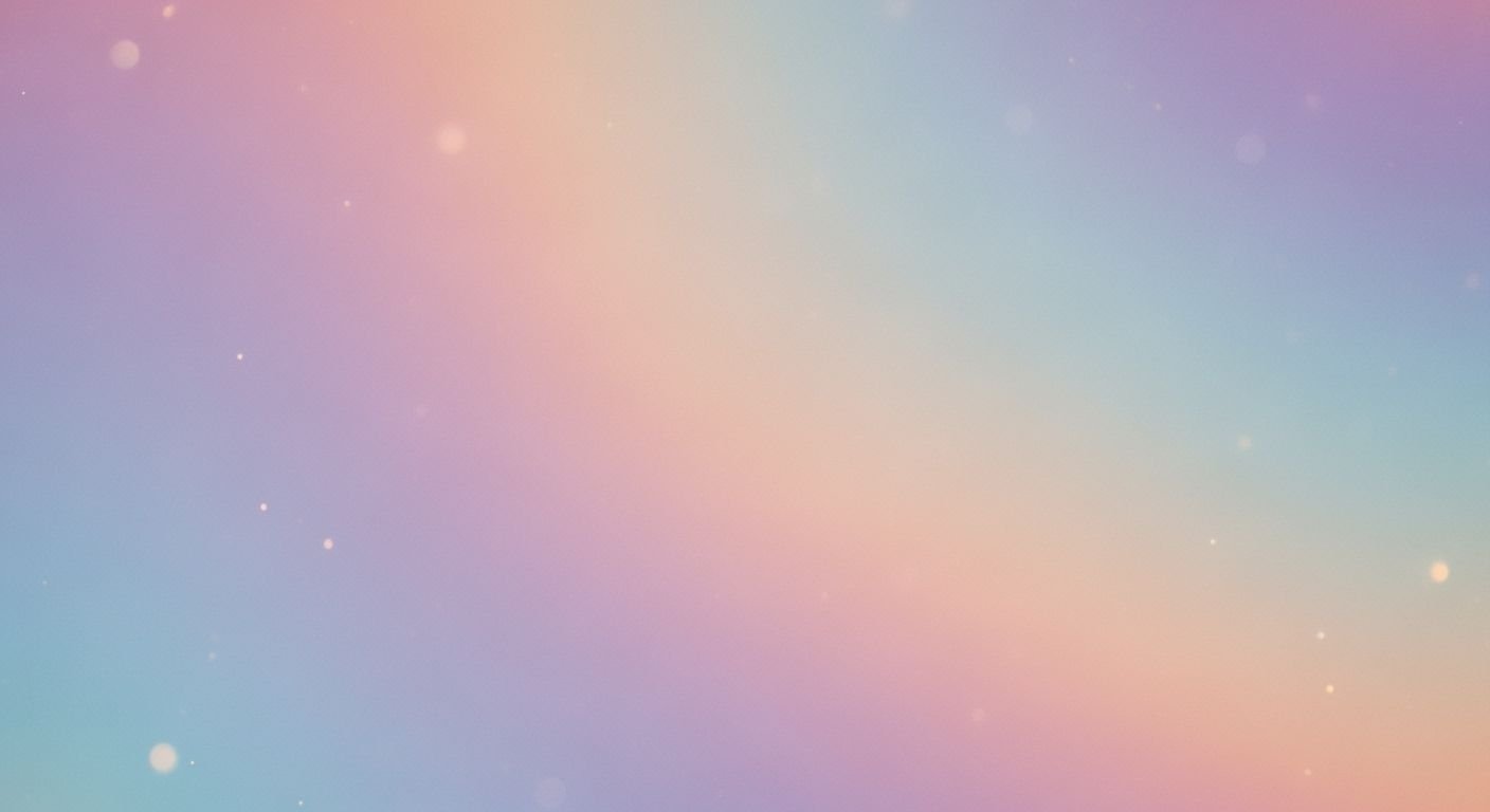 Rainbow in the sky with stars in the background Background Image