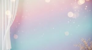 Room with a white curtain and a vase of flowers Background Image