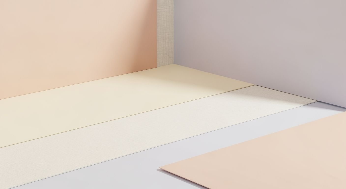 Room with a white floor and a pink wall Background Image
