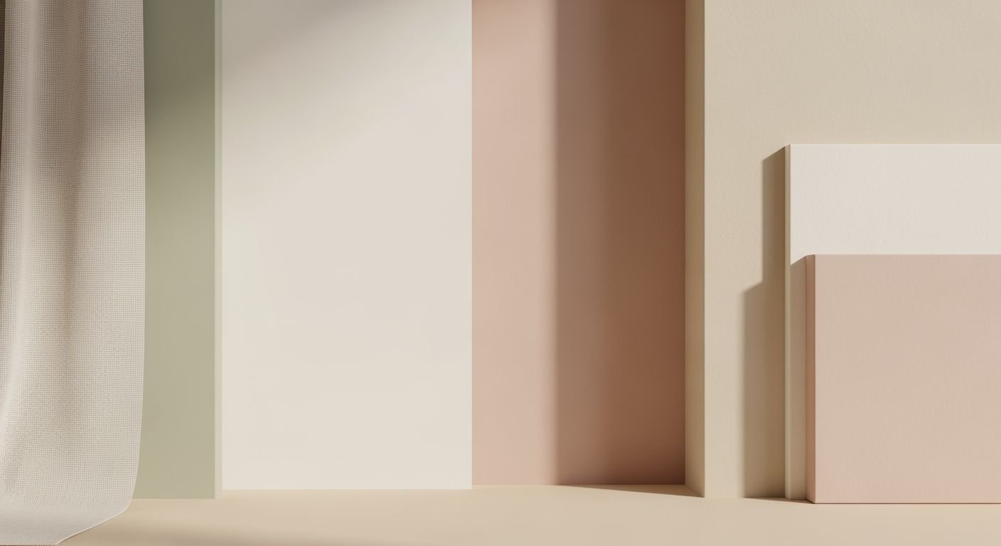 Room with a window and a curtain in it Background Image