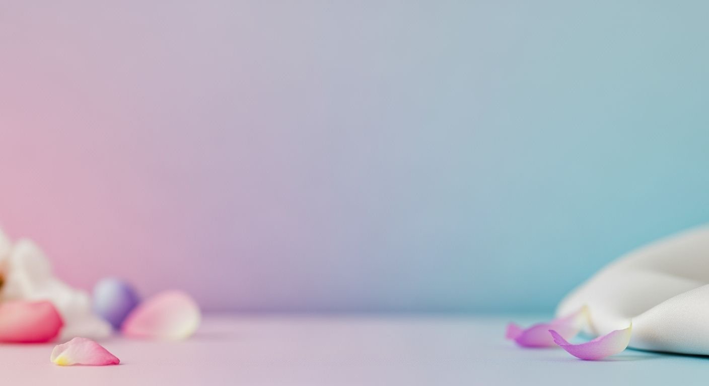 Rose petals on a blue and pink background Background Image