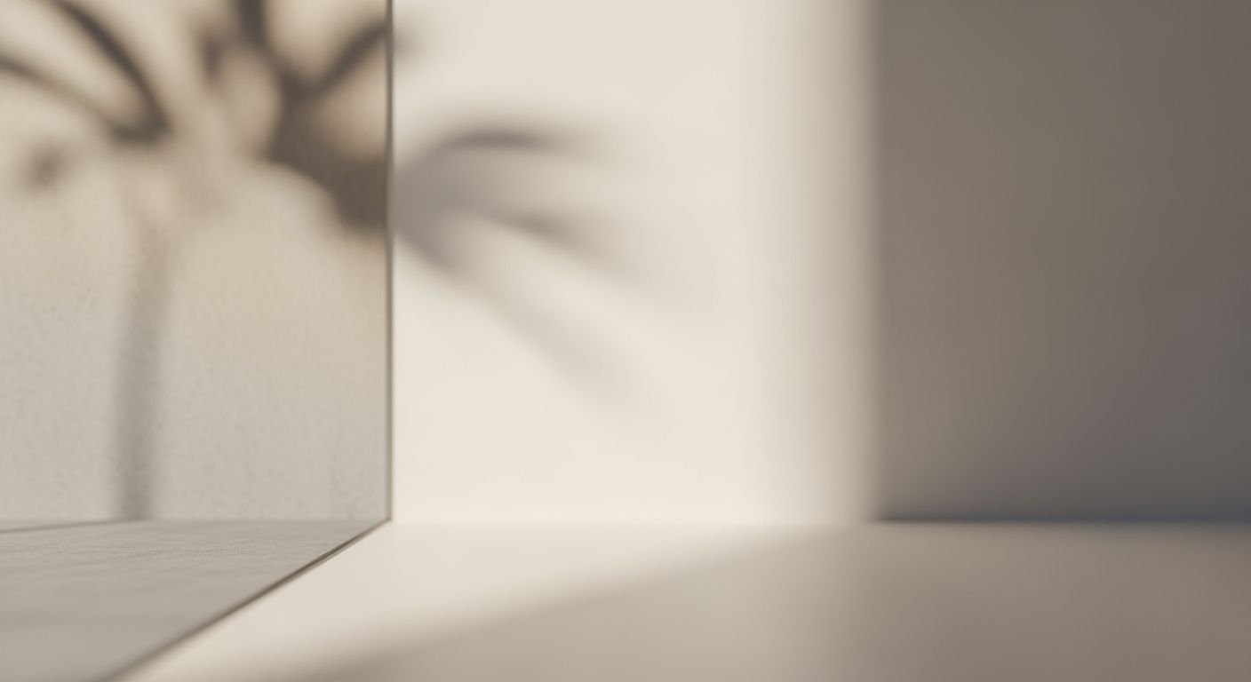 Shadow of a tree on a wall in a room Background Image