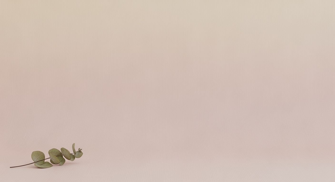 Single eucalyptus leaf on a pink background Background Image