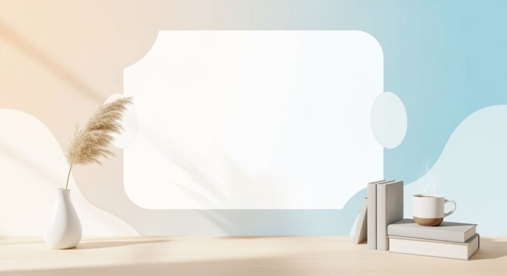 Table with a vase and a cup of coffee on it Background Image